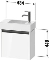 DURAVIT Ketho.2 Waschtischunterbau 484 mm Eiche Terra Matt, 1 Tür links, wandhängend