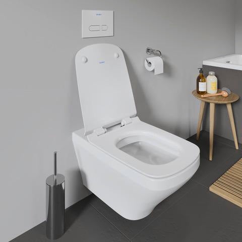 DURAVIT WC-Sitz DuraStyle Weiß mit Edelstahl-Scharnieren, Duroplast, abnehmbar