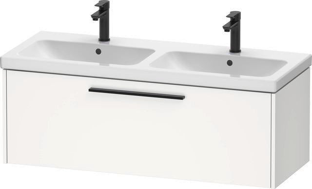 DURAVIT D-Code 2.0 Waschtischunterbau wandhängend 1184 mm mit 1 Auszug, Griff Chrom, Basalt Matt