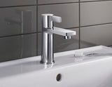 Duravit D-Neo Einhebel-Waschtischmischer mit Zugstange, Chrom – 94 mm Ausladung