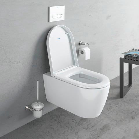DURAVIT D-Code Bürstengarnitur wandhängend aus Messing in Chrom – 154 x 154 x 342 mm