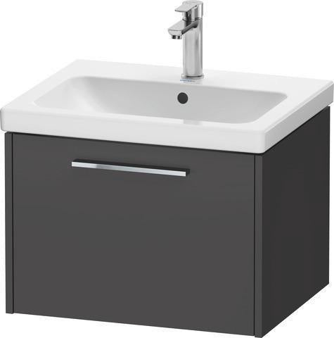 Duravit D-Code 2.0 Waschtischunterbau 584 mm Weiß Matt mit Auszug und Chromgriff