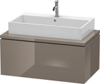 flannel grey hochglanz / Mitteldichte Faserplatte (MDF) / 1 Auszug