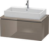 DURAVIT L-Cube Waschtischunterbau 920 mm betongrau matt mit 1 Auszug und Tip-on-Technik