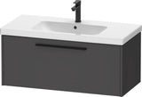DURAVIT D-Code 2.0 Waschtischunterbau wandhängend 984 mm Weiß Hochglanz mit Auszug und Soft-Close