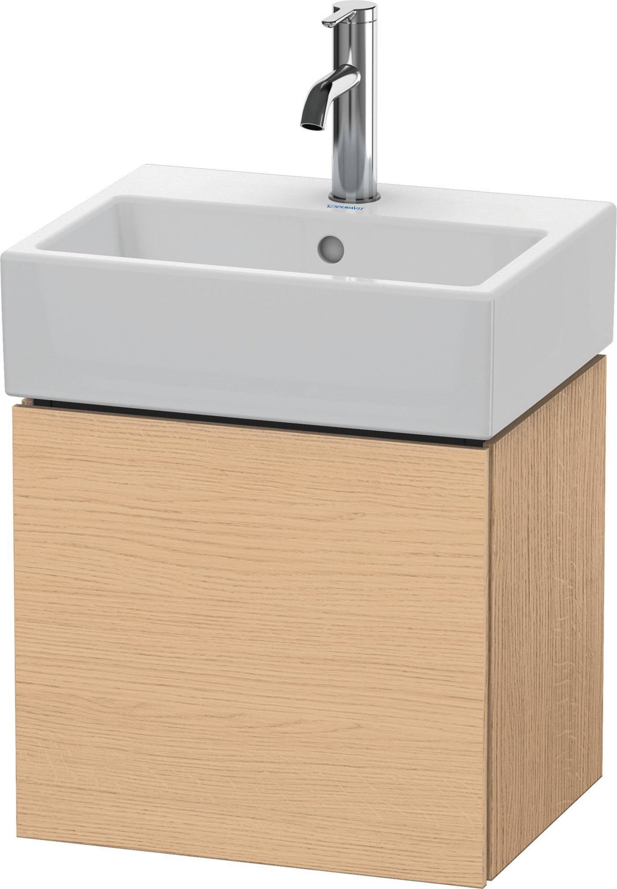 Duravit L-Cube Waschtischunterbau 434 mm weiß matt, 1 Tür links, wandhängend