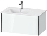 Duravit Waschtischunterbau XVIU 810 mm weiß matt mit Tip-On-Technik und Auszug