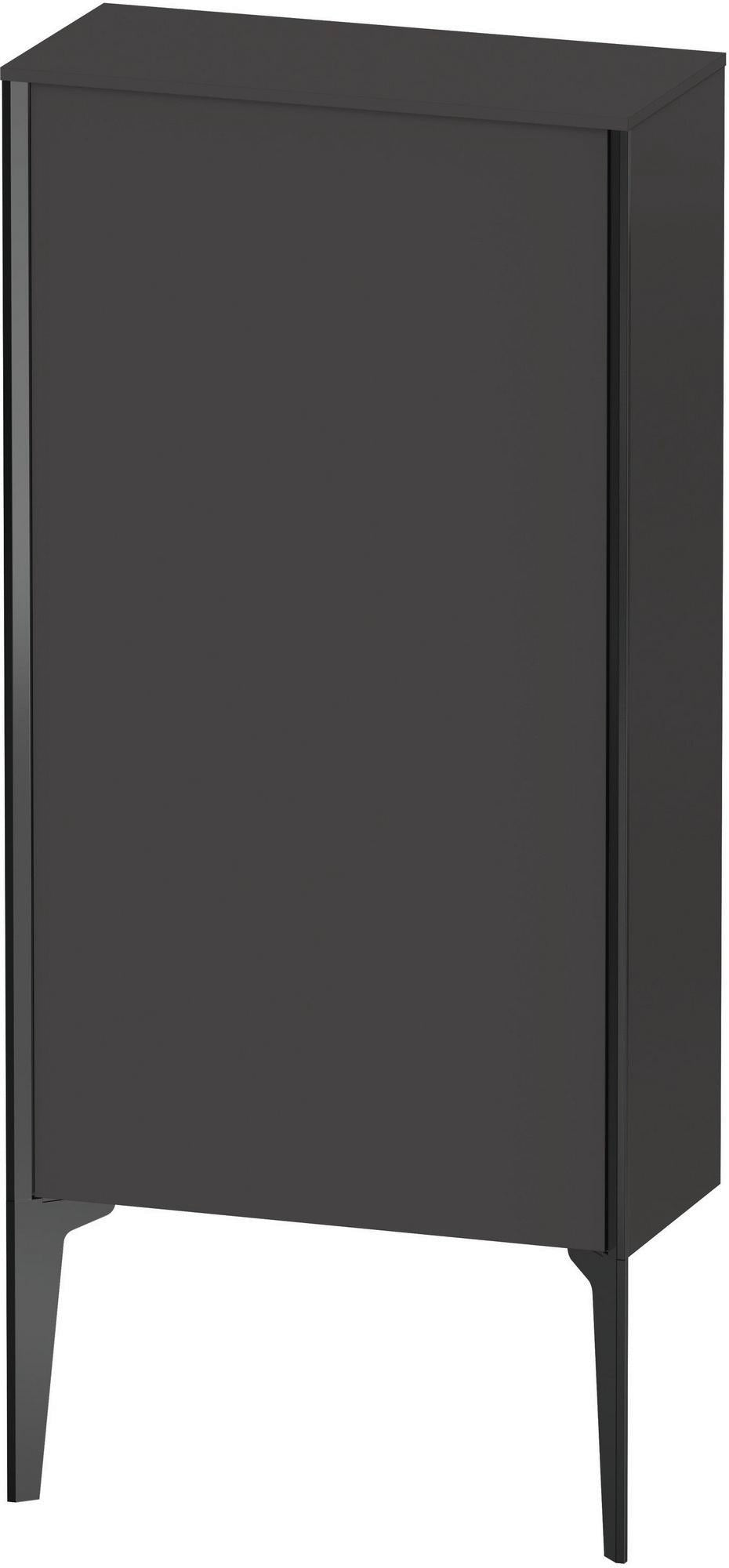 Duravit Halbhochschrank XViu 890 mm anthrazit matt – wandhängend mit Tip-on und Soft-Close
