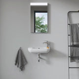 DURAVIT D-Code Handwaschbecken 500 mm mit Überlauf und Hahnlochbank rechts, weiß