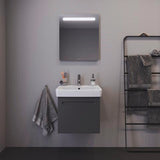 Duravit No.1 Waschtischunterbau wandhängend 540 mm mit 1 Auszug, weiß matt