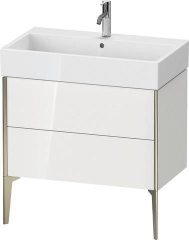 DURAVIT XViu Waschtischunterbau 784 mm mit 2 Auszügen, Ahorn Mitte, Strukturmatte Front
