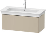 DURAVIT White Tulip Waschtischunterbau 984 mm, 1 Auszug, Nussbaum/Taupe Hochglanz