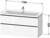 DURAVIT D-Neo Waschtischunterbau 1184 mm Eiche Schwarz mit Bronze Griff