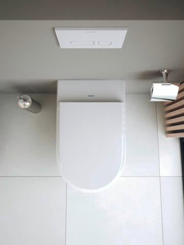 DURAVIT Qatego Stand-WC spülrandlos 600 mm, Abgang waagerecht, weiß HG