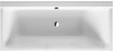 Duravit P3 Comforts Einbau-Badewanne 1600x700 mm Weiß, rechte Ausführung, 1 Rückenschräge