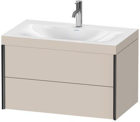 Duravit Möbelwaschtischset XVIU 800x480mm Chaos mit Unterbau wandhängend und Keramikwaschtisch Viu