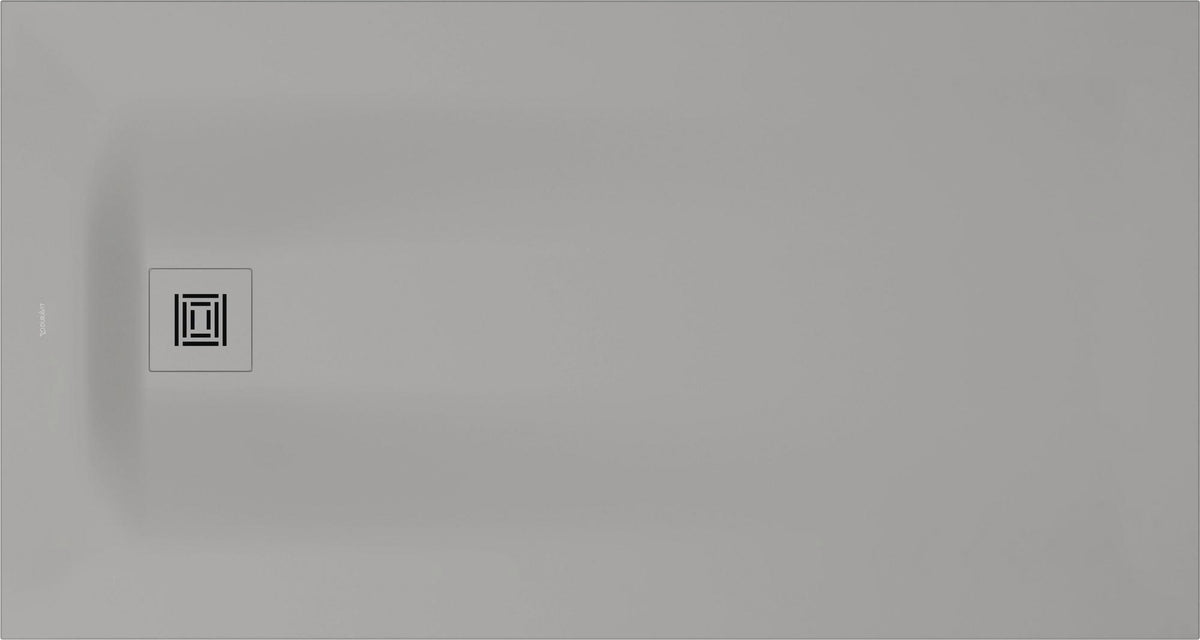 Duravit Sustano Duschwanne 1400x800x30 mm Mineralguss hellgrau matt – rechteckig, bodenbündig, mit Rutschhemmung