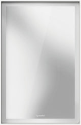 DURAVIT L-Cube Lichtspiegel 450 mm mit Sensorschalter und Dimmfunktion, Graphit Matt