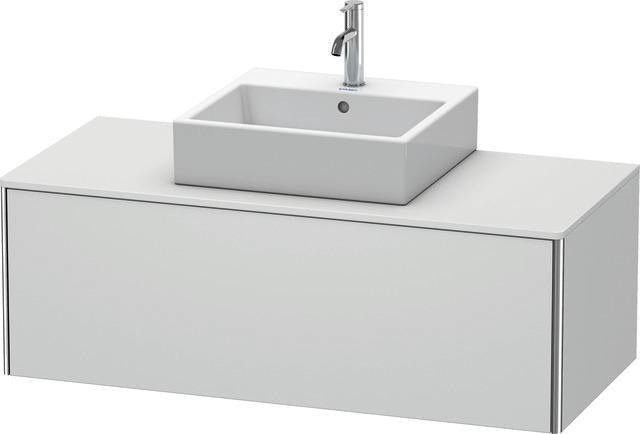 Duravit XSquare Waschtischunterbau 1200 mm wandhängend – Sand-matt mit Konsole