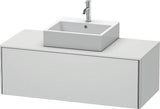 Duravit XSquare Waschtischunterbau 1200 mm wandhängend – Sand-matt mit Konsole