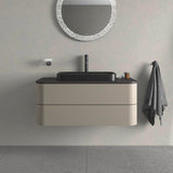 Duravit Happy D.2 Konsolenwaschtischunterbau 1000 mm Taupe Supermatt mit Tip-on und Soft-Close