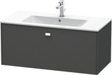 Duravit Brioso Waschtischunterbau 620 mm betongrau matt mit 1 Auszug und Soft-Close