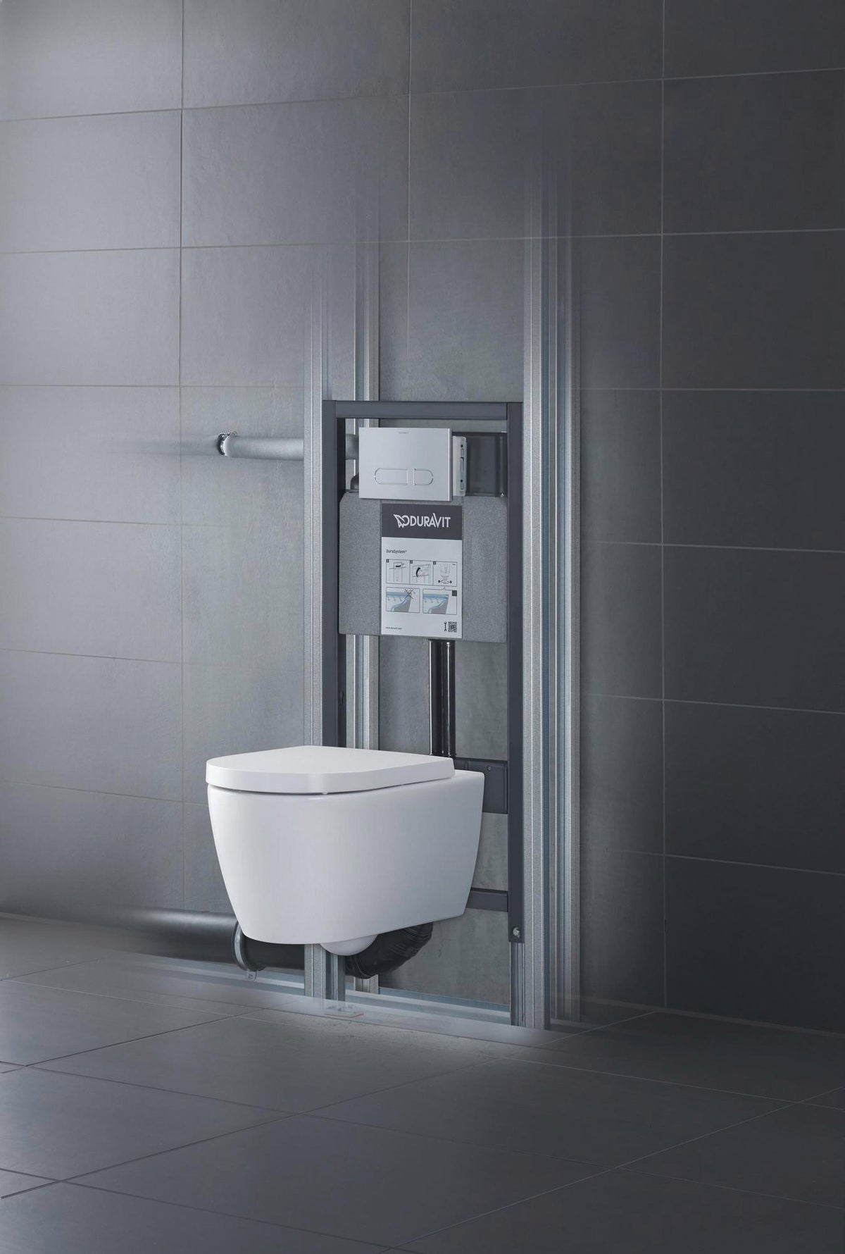 Duravit DuraSystem A1 Betätigungsplatte mechanisch für WC – Dual Flush, weiß, flächenbündig