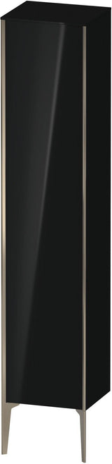 DURAVIT XViu Hochschrank 1770 mm, 1 Tür rechts, schwarz hochglanz, Push-Open & Soft-Close