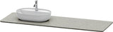 DURAVIT Luv Quarzsteinkonsole 1783 mm mit 1 Ausschnitt – Sand Struktur, Wandmontage