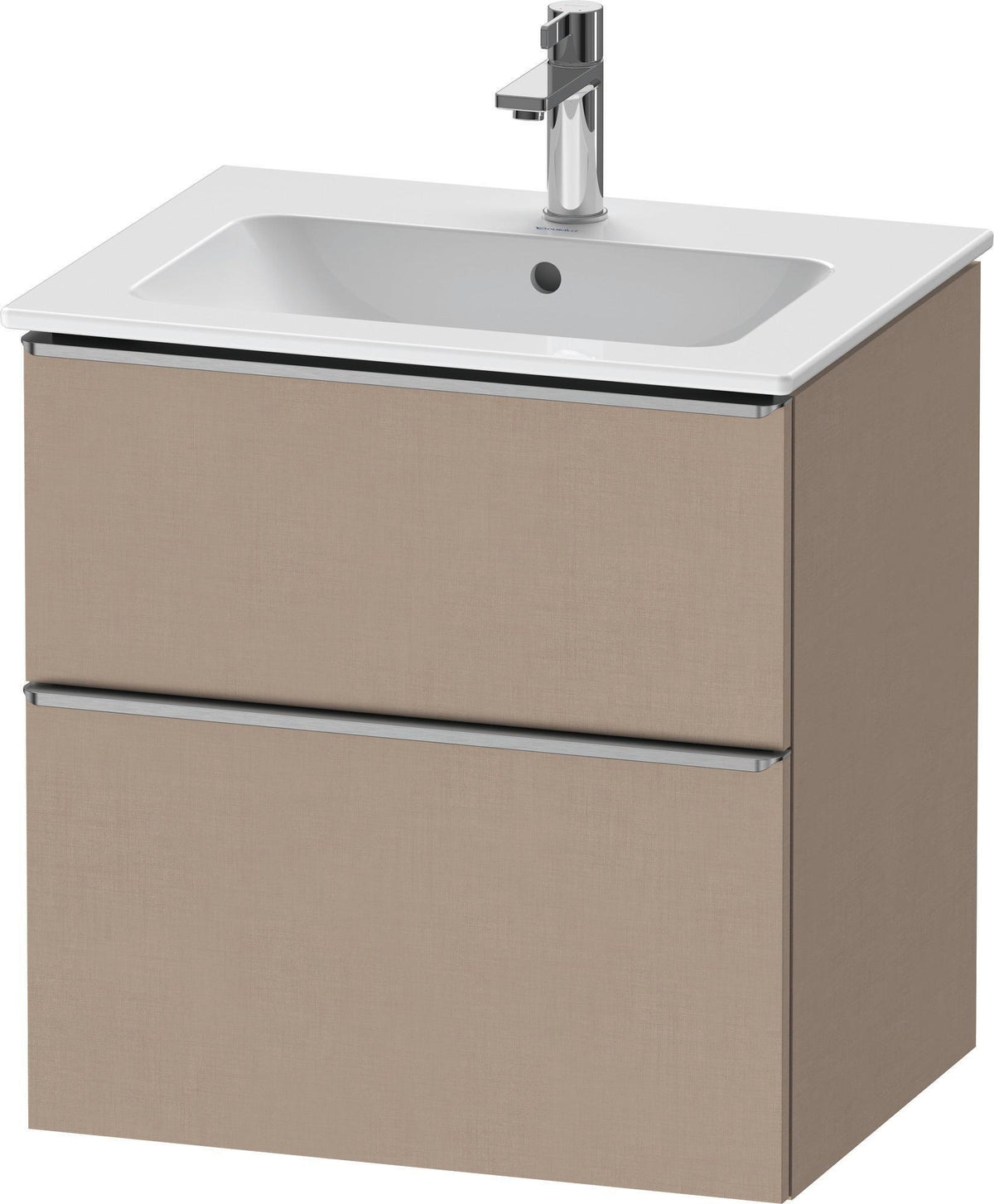 DURAVIT D-Neo Waschtischunterbau 610 mm Eiche Schwarz mit Bronze Griff – wandhängend