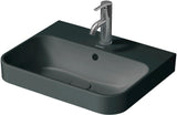 DURAVIT Aufsatzbecken Happy D.2 Plus 500 mm Weiß mit Überlauf und Hahnlochbank