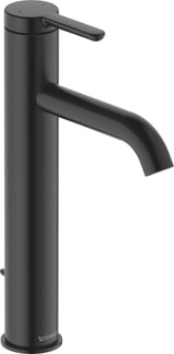 Duravit C.1 Einhebel-Waschtischmischer L mit Zugstange, Schwarz Matt