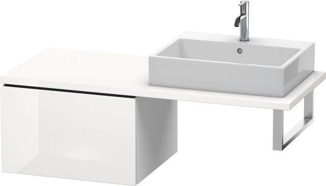 Duravit L-Cube Unterschrank 620 mm taupe supermatt mit 1 Auszug und Dämpfung
