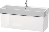 Duravit L-Cube Waschtischunterbau 1184 mm taupe supermatt mit Tip-On-Technik für Vero Air