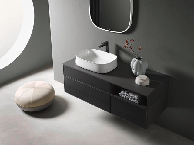 DURAVIT Zencha Aufsatzbecken 550 mm – Weiß, ohne Hahnloch & Überlauf, DuraCeram