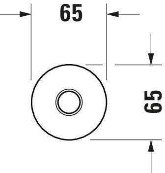 DURAVIT Brausearm L 200mm Deckenmontage Rosette rund Gold Poliert