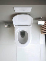 DURAVIT Qatego Stand-WC spülrandlos 600 mm, Abgang waagerecht, weiß HG