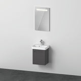 Duravit No.1 Möbel-Set 450x350mm mit Waschtisch, Unterbau, LED-Spiegel, Weiß Matt