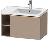 DURAVIT D-Neo Waschtischunterbau 784 mm wandhängend mit 1 Auszug und 2 offenen Fächern in Betongrau Matt
