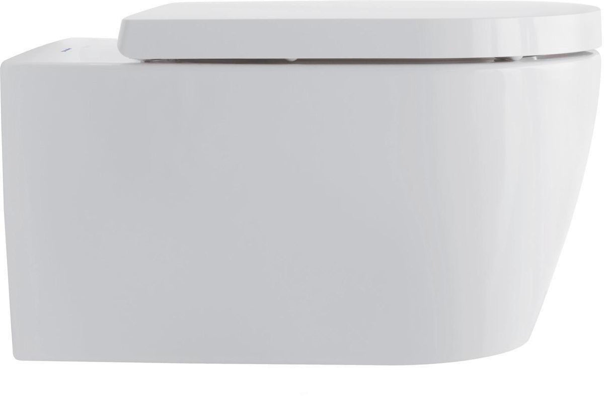 DURAVIT Wand-WC ME by Starck 570 mm spülrandlos mit WonderGliss Weiß