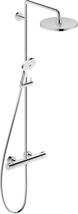 DURAVIT Duschsystem C.1 mit Brausethermostat, Schwarz Matt, Kopf- und Handbrause