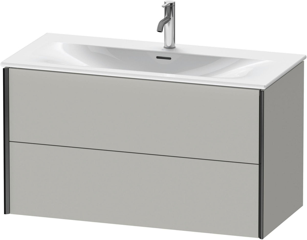 DURAVIT XViu Waschtischunterbau wandhängend 1010 mm, 2 Schubkästen, weiß matt – mit Tip-On-Technik