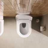 DURAVIT Balcoon WC-Sitz mit Absenkautomatik, Duroplast, Edelstahl-Scharniere, Weiß Matt