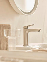 DURAVIT Wave Einhebel-Waschtischmischer M mit Zugstange, Chrom – Keramikmischsystem, 122 mm Ausladung