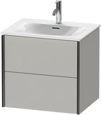 2Schubk.,schwarz matt/betongrau