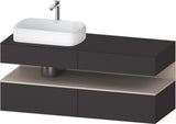 DURAVIT Qatego Studio F. A. Porsche Konsolenwaschtischunterbau 1400 mm Weiß Matt mit LED-Nischenbeleuchtung