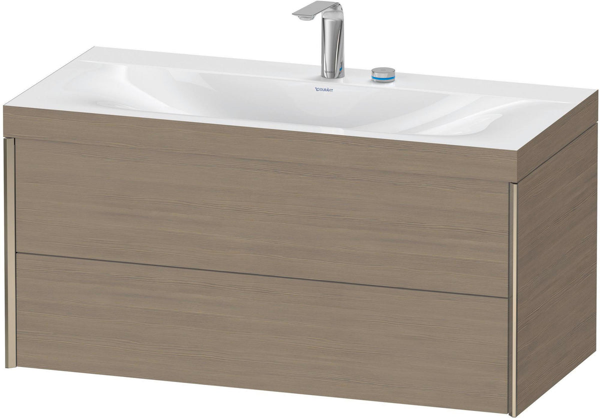 DURAVIT XViu c-bonded Waschtischunterbauset 1000 mm Eiche mit 2 Schubkästen