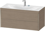 DURAVIT XViu c-bonded Waschtischunterbauset 1000 mm Eiche mit 2 Schubkästen