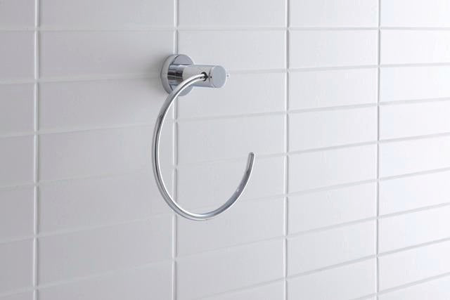 DURAVIT D-Code Handtuchring Chrom – Wandmontage, schwenkbar, 158 mm