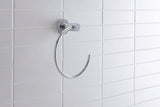 DURAVIT D-Code Handtuchring Chrom – Wandmontage, schwenkbar, 158 mm
